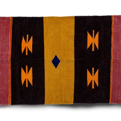 Tri colour tribal rug (Mustard)
