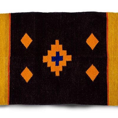 Abstract native rug (Brown)