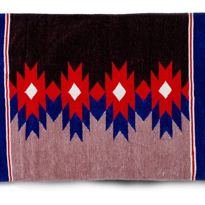 4 colour tribal art rug (Brown)