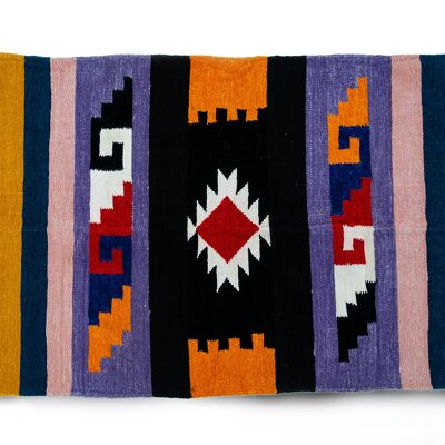 Aztec mixed colours rug (Black)