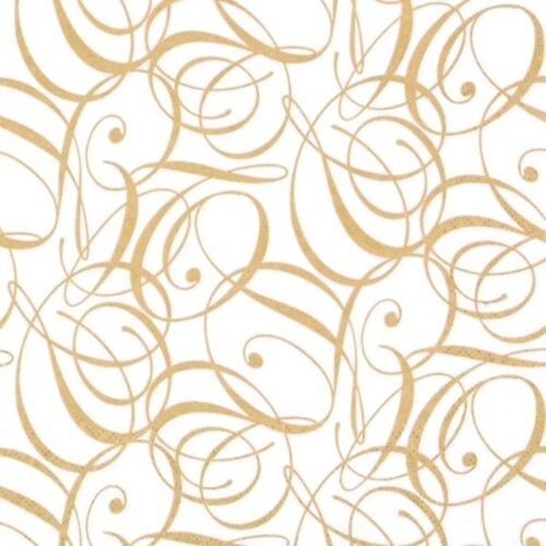 (S) Ti Flair Celebration Gold Lunch Napkins 3 ply
