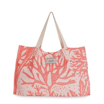 Sac shopping et Sac de Plage Anémone Corail 1