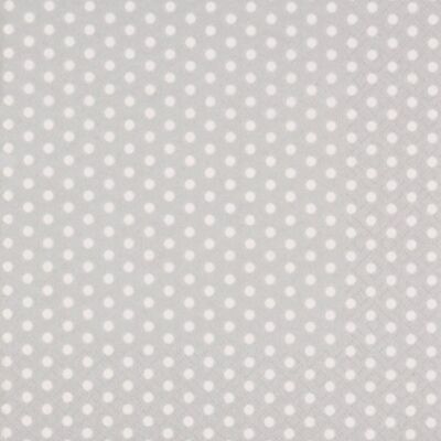 (S) Ti Flair Polka Dot Lunch Napkins Silver 3 ply