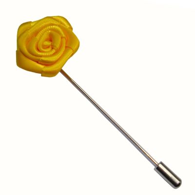 Épinglette de veste rose jaune