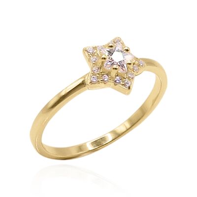 Anillo de estrella Essie | Chapado en oro de 18 quilates.