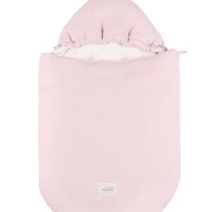 SIÈGE AUTO SWADDLE POLAIRE ORGANIQUE ROSE MELANGE