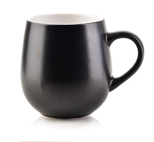 SALLY BARREL BLACK Mug 500ml 8.5x13.5xh10.5cm
