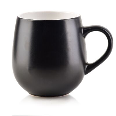 SALLY BARREL BLACK Mug 500ml 8.5x13.5xh10.5cm