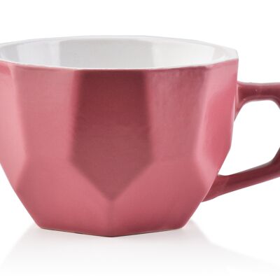 SALLY GEO PINK Mug 450ml 12x15xh7,8cm