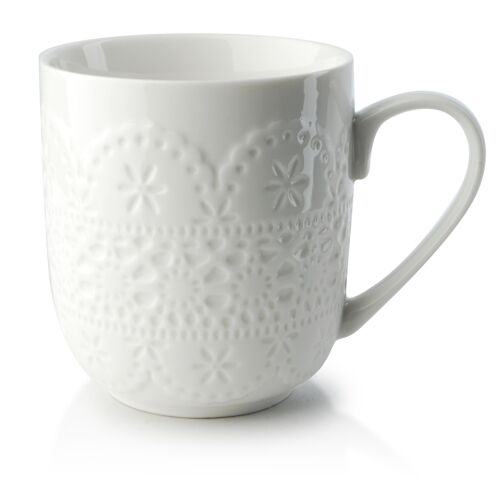 LACE Mug 300ml, h9.5x8x12.5cm