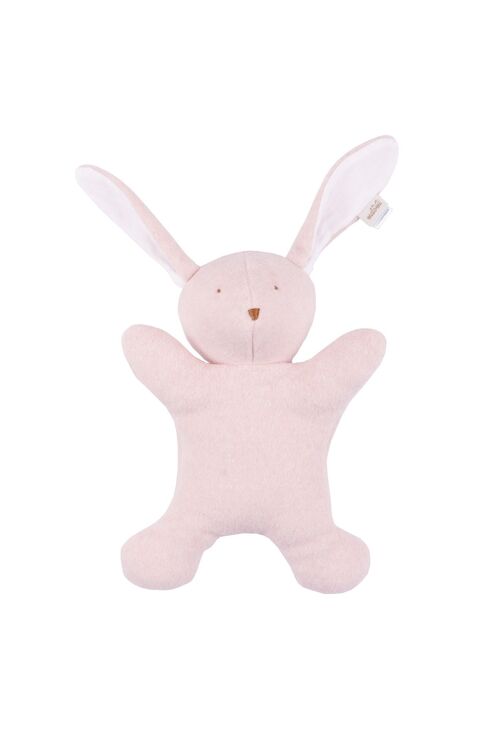 Cuddly toy Rabbit organic pink melange
