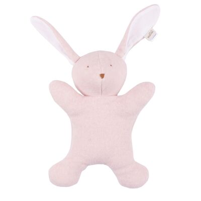 Cuddly toy Rabbit organic pink melange