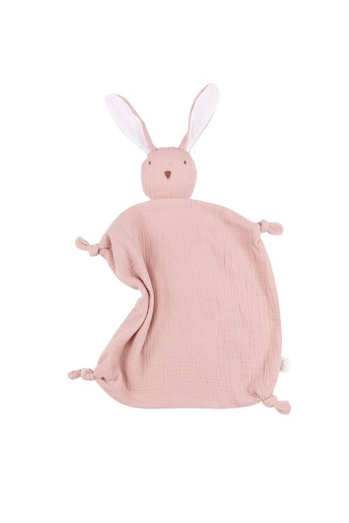 Cuddly toy dudu rabbit dusty pink