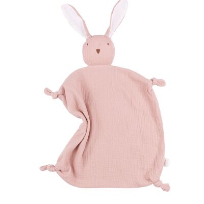 Cuddly toy dudu rabbit dusty pink