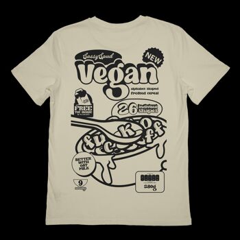 Vegan Cereal F*ck Off - T-shirt jaune pâle 3