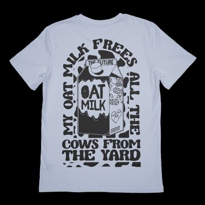 My Oat Milk Frees All The Cows From The Yard - Blue T-shirt