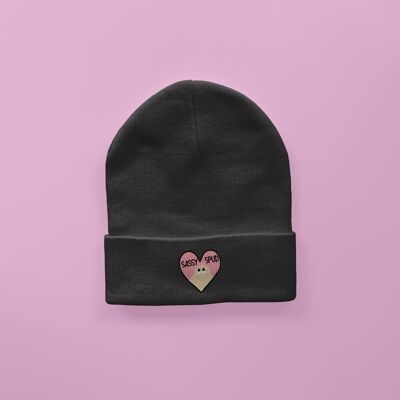 Sassyspud Embroidered Beanie Black