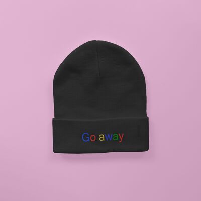 Gorro bordado Go Away Negro