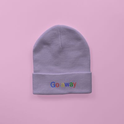 Gorro Bordado Go Away Lavanda