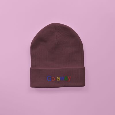 Gorro bordado Go Away Hibiscus Rose