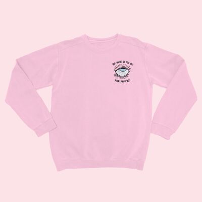 Jersey Bordado EYEROLL Unisex Rosa Bebé