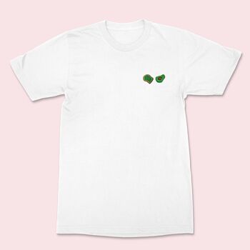 T-shirt Brodé Toast Avocado Blanc