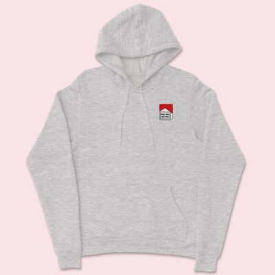 DAIRY KILLS Bestickter Hoodie Ash