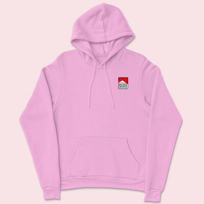 DAIRY KILLS Bestickter Hoodie Baby Pink