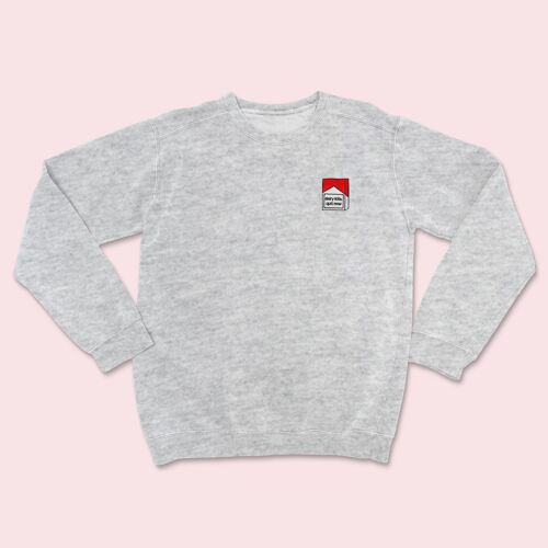 DAIRYKILLS Embroidered Sweatshirt Ash