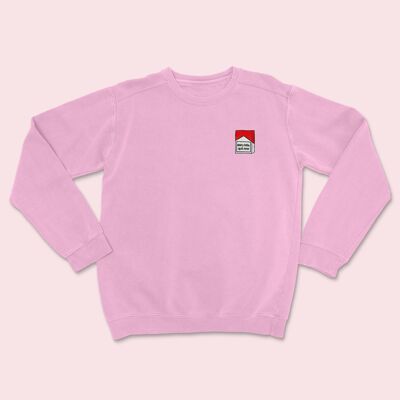 DAIRYKILLS Embroidered Sweatshirt Baby Pink
