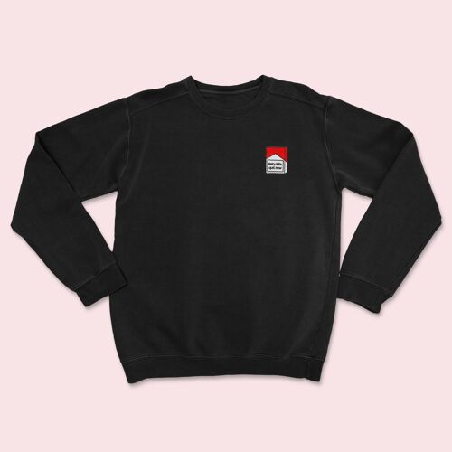DAIRYKILLS Embroidered Sweatshirt Deep Black