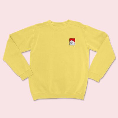 DAIRYKILLS Sweat Brodé Jaune Soleil