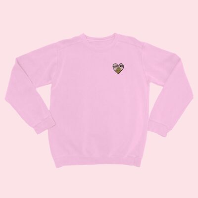 SASSYSPUD Sweat-shirt unisexe brodé rose bébé