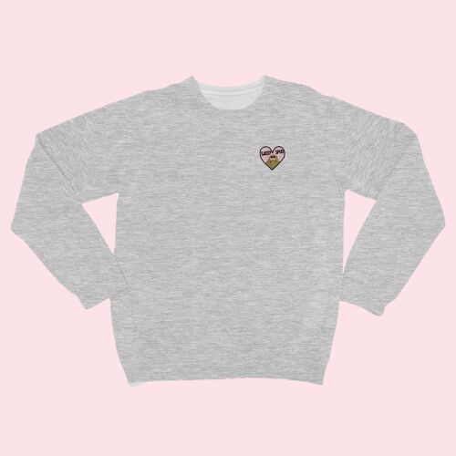 SASSYSPUD Embroidered Unisex Sweatshirt Heather Grey