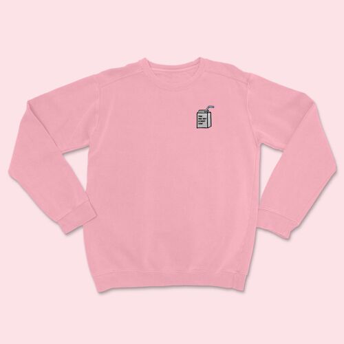 BABY COW Organic Embroidered Sweater Canyon Pink