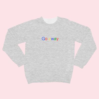 Sudadera GO AWAY Bordada Unisex Gris Jaspeado