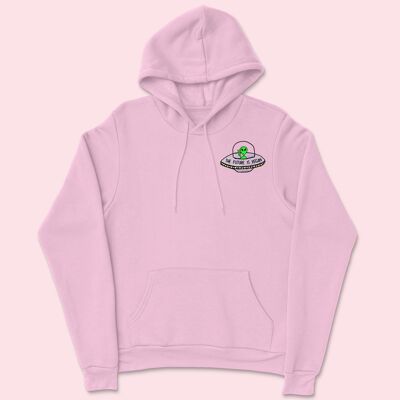 FUTURE IS VEGAN Sudadera Orgánica Bordada Algodón Rosa