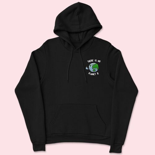 PLANET B Organic Embroidered Unisex Hoodie
