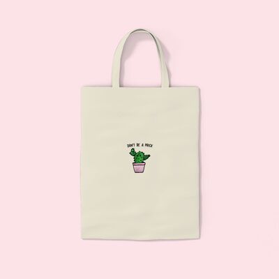 Borsa tote ricamata PRICK