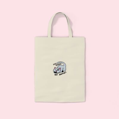 EAT PUSSY Embroidered Tote Bag