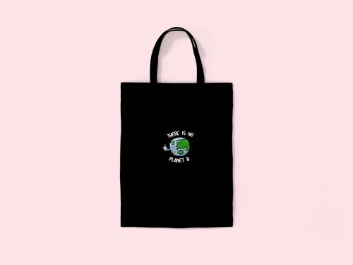 Planet B Embroidered Tote Bag