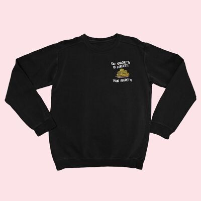 Eat Spaghetti Embroidered Unisex Sweater