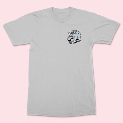 EAT PUSSY NOT ANIMALS Camisa unisex bordada Athletic Heather