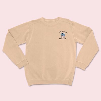 My Oat Milk Embroidered Unisex Sweatshirt Nude