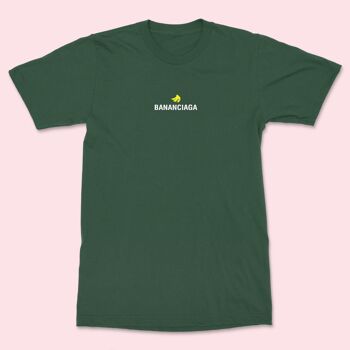 BANANCIAGA T-shirt Brodé Unisexe Vert Bouteille 3