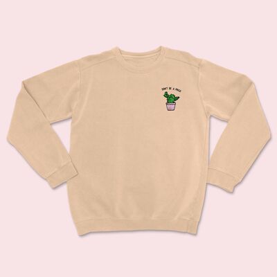 DON'T BE A PRICK Unisex Embroidered Sweatshirt Nude