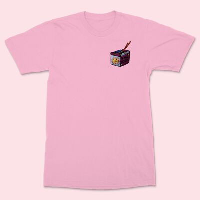 SEND NOODS Unisex Embroidered Shirt Cotton Pink