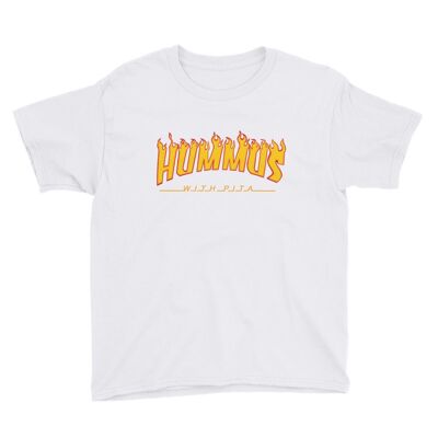 Camiseta Niño Hummus con Pita Blanco