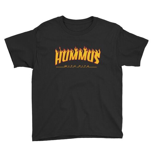 Hummus with Pita Kids T-shirt Black