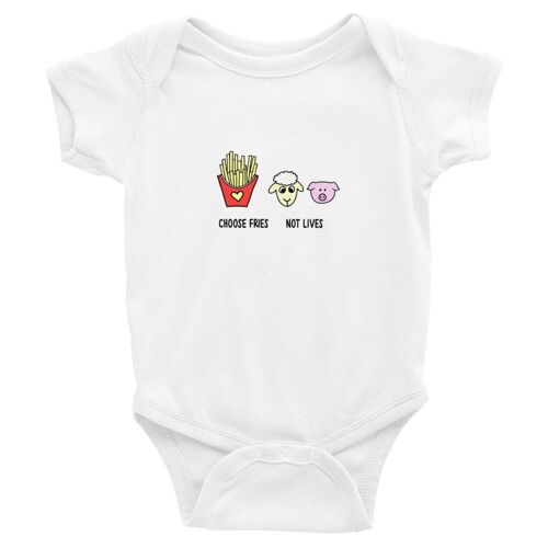 Choose Fries Not Lives Baby Onesie